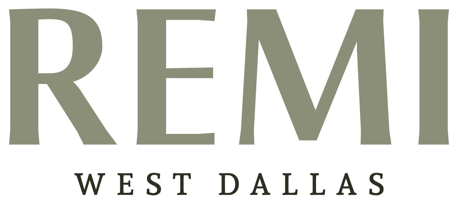 A logo with the word REMI in large letters.